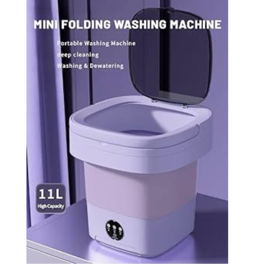 NEW High Capacity Mini Purple Washing Machine
